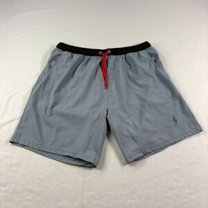 Bruce Bolt Shorts Mens 2XL Blue Athletic Gym Performance Stretch Training